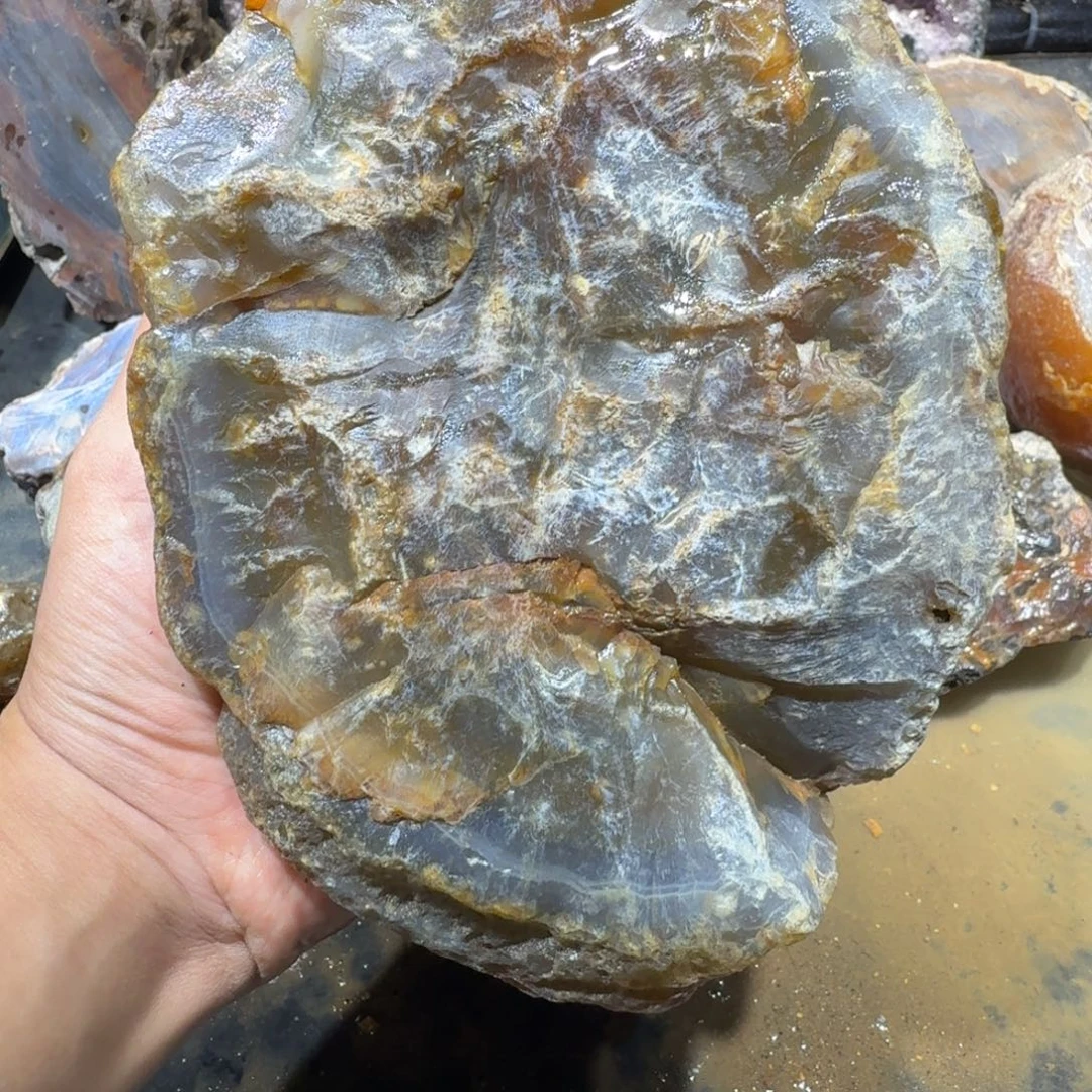 未镶嵌玛瑙/玉髓珠宝半成品