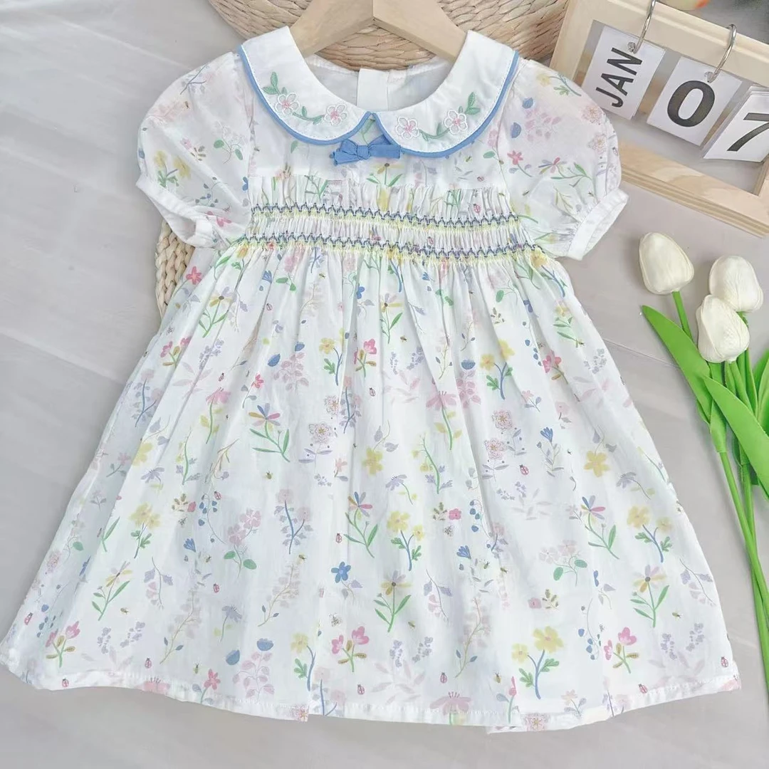 【花样甜心】B220女童夏款可爱洋气连衣裙百搭公主裙