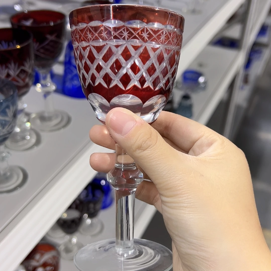 水晶玻璃平底款微瑕一个