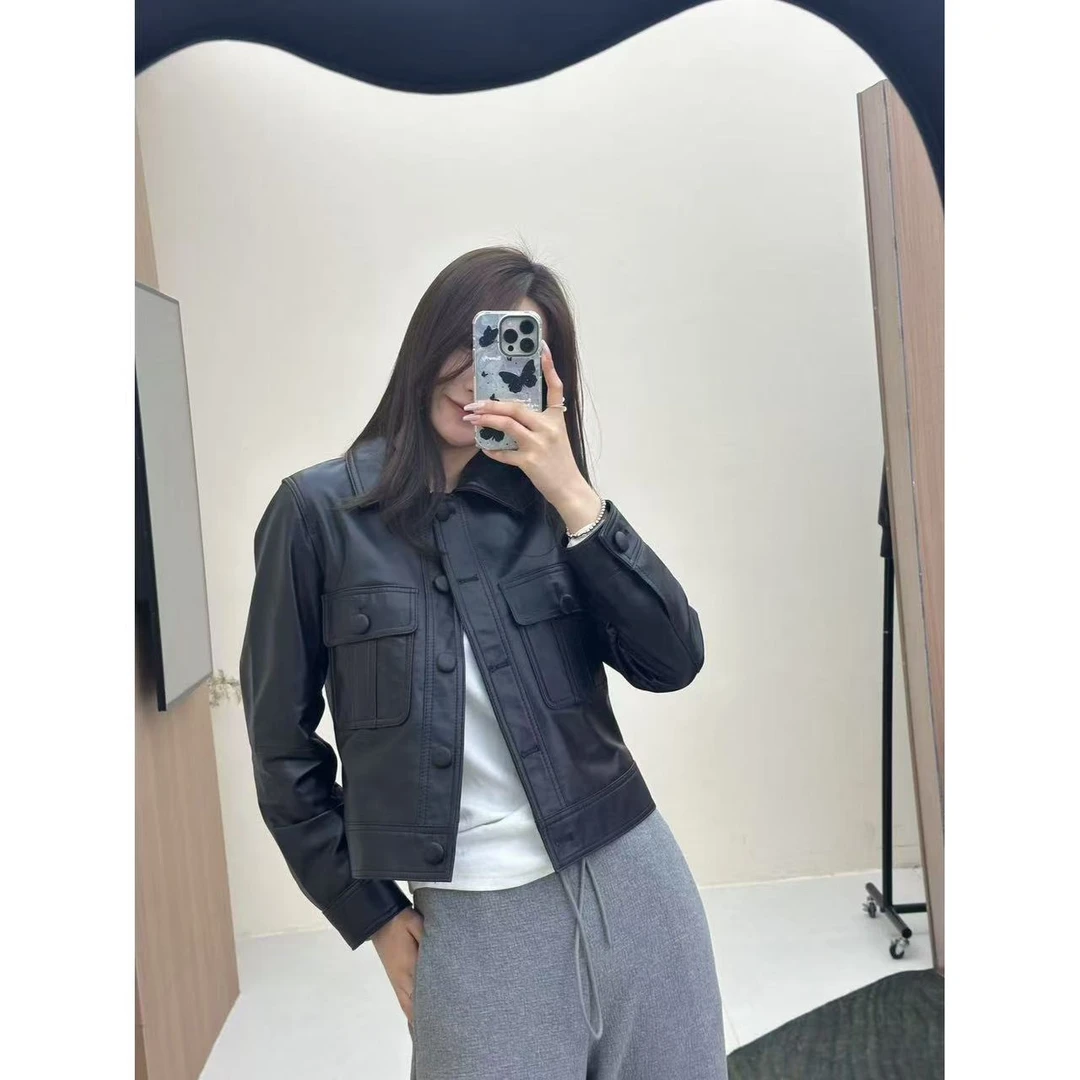 【JY景】MMLi CLOTHES｜春款设计师绵羊皮外套 mm25648