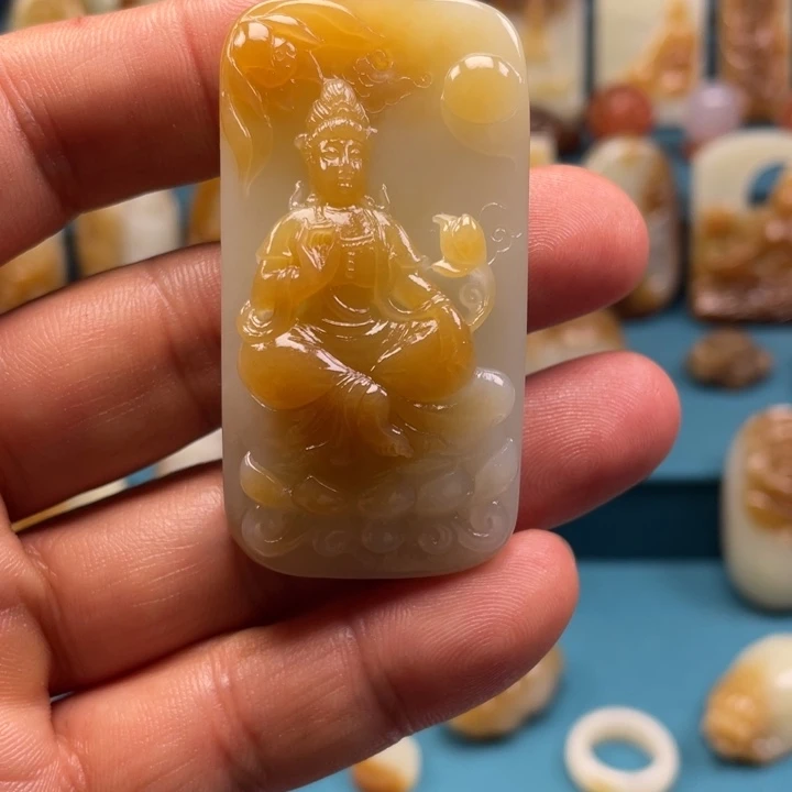 颈饰未镶嵌和田玉不**丢