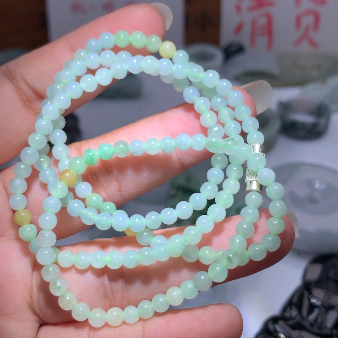 翡翠未镶嵌颈饰保真天然A货翡翠