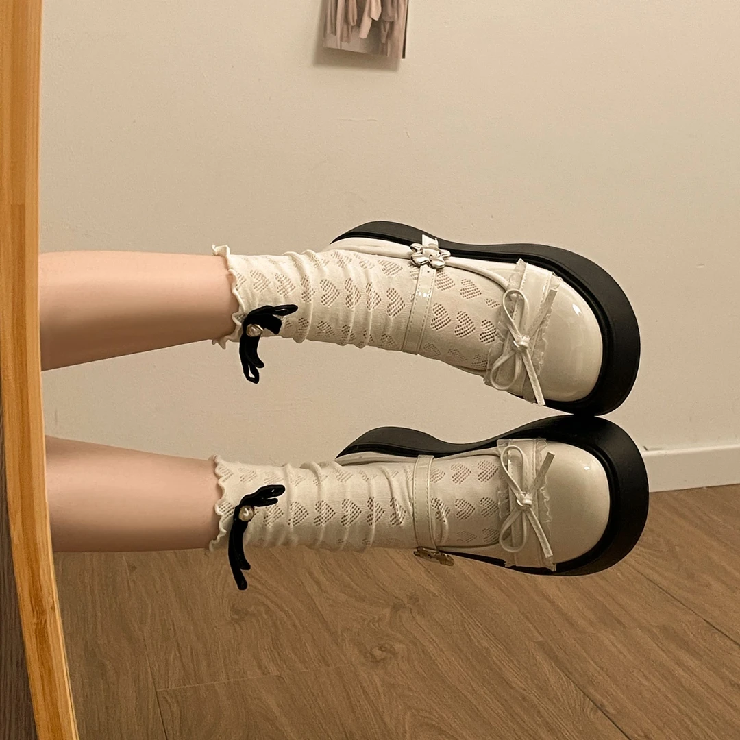 南在南方复古浅口厚底小皮鞋女2025新款春秋爆款百搭玛丽珍单鞋子