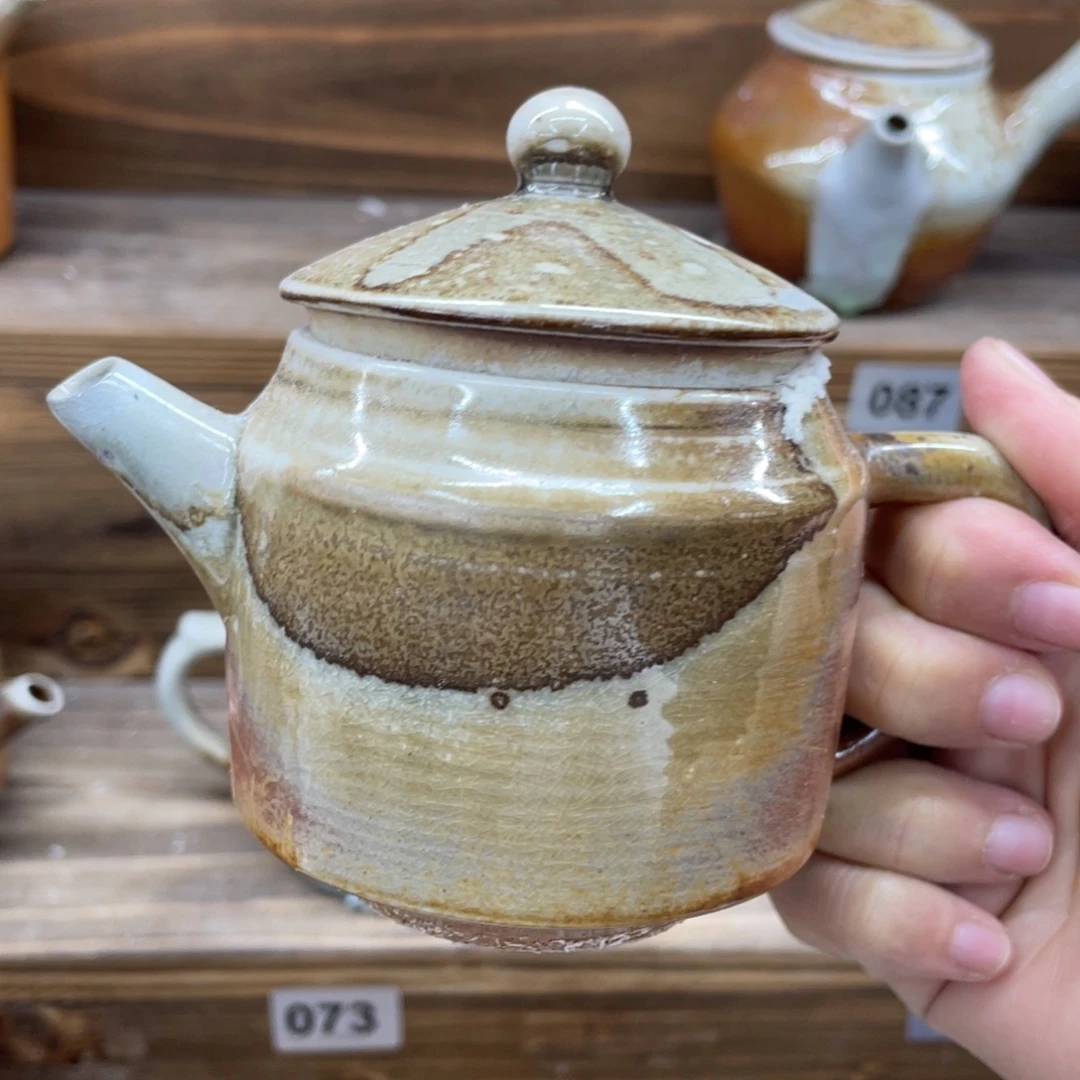 茶壶柴烧柴烧茶壶瑕