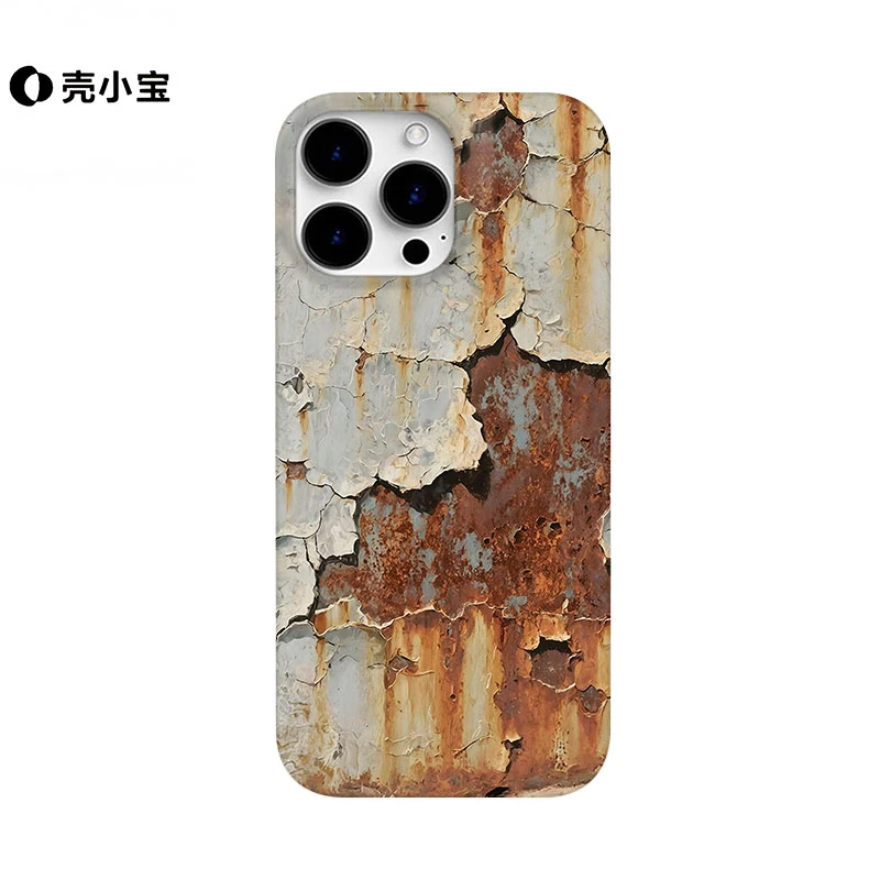 升级版锈迹斑斑适用苹果16pro手机壳15promax小众14创意13p/12/11