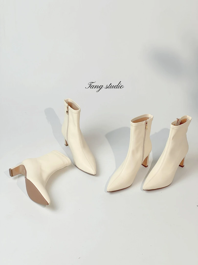 【Tang Studio】温柔秋冬尖头低跟高跟鞋 8cm 5cm T289