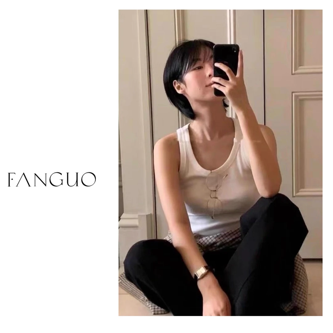 ounce原厂！ 一年四季叠穿神器！巨遮副乳百搭全棉小背心B25395