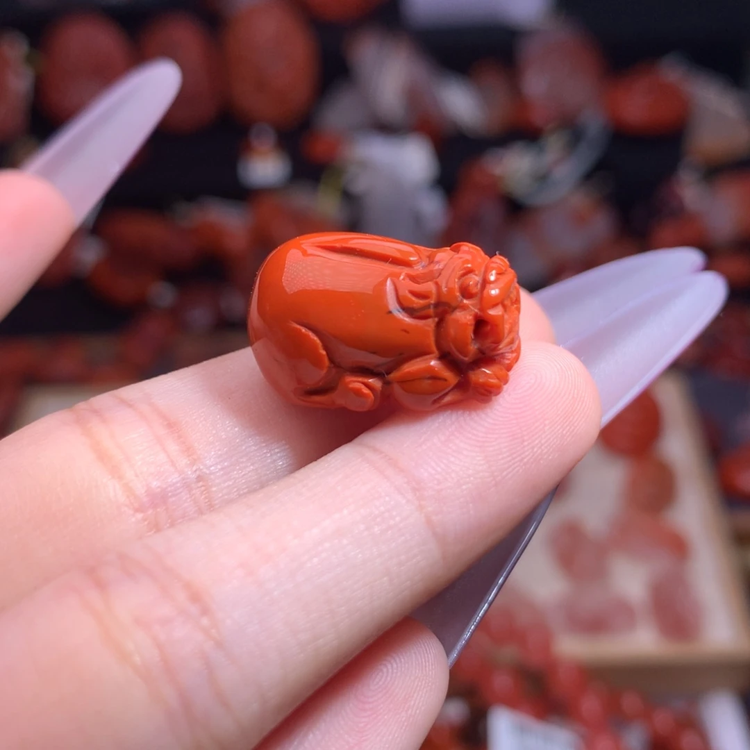 南红玛瑙未镶嵌珠宝半成品貔貅2