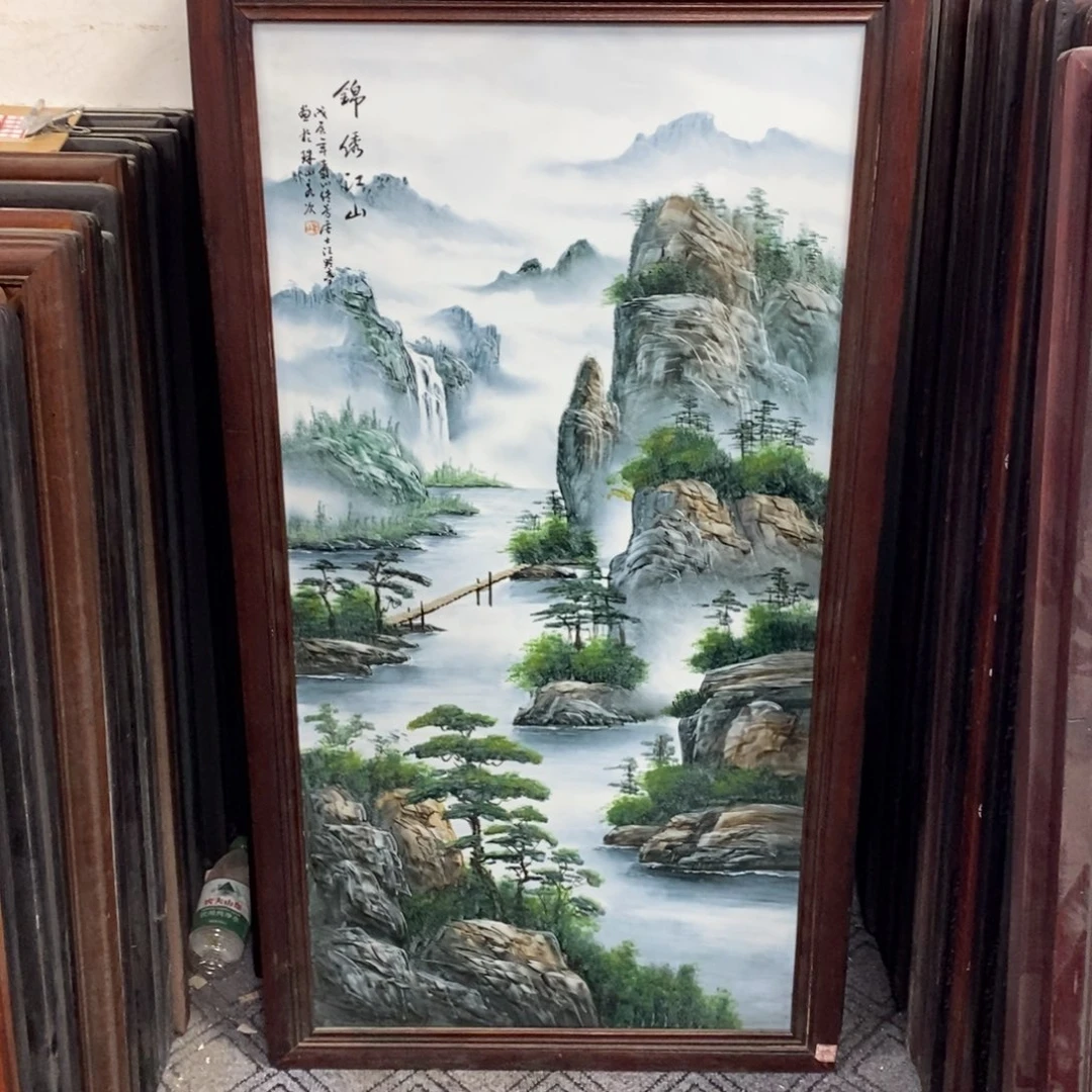 瓷1.2*66*1景德镇瓷板画柴窑烧制