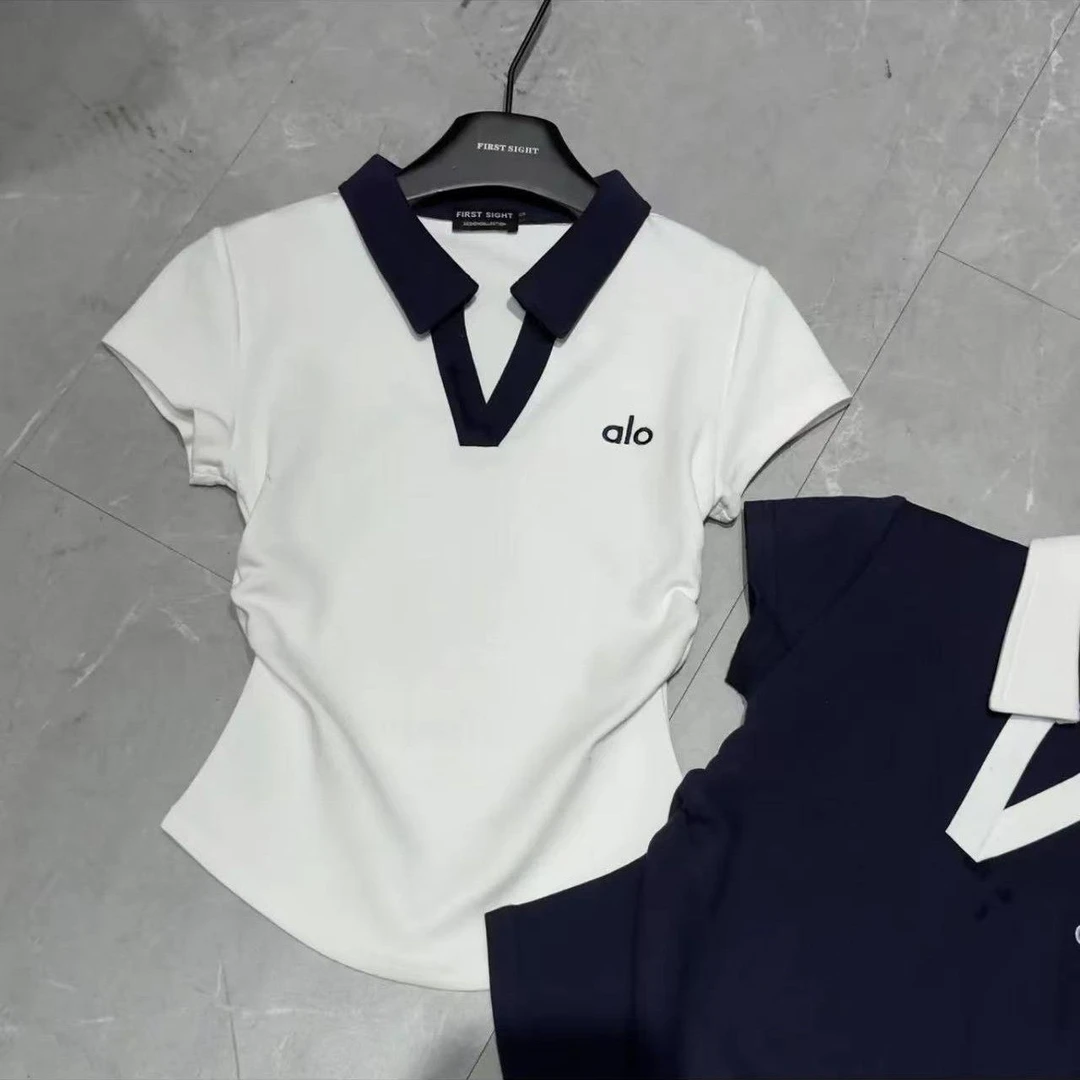 时尚减龄休闲运动套装女夏季小个子轻奢POLO衫+半身裙两件套