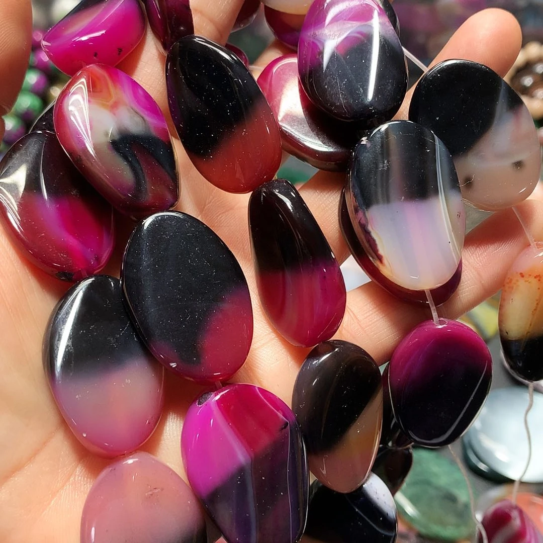 未镶嵌手串玛瑙/玉髓一条散珠