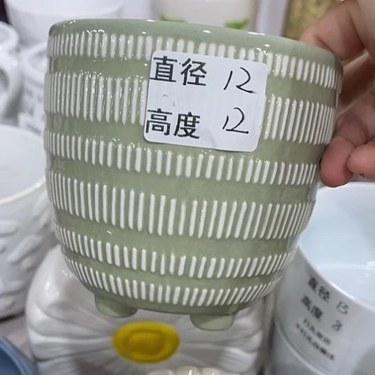 多绿植陶瓷花盆9.9包邮，有孔