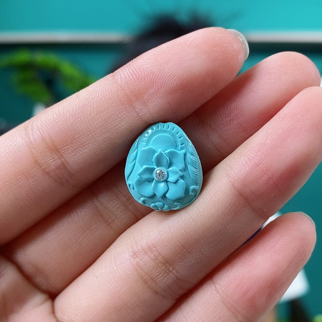 未镶嵌绿松石珠宝奇石