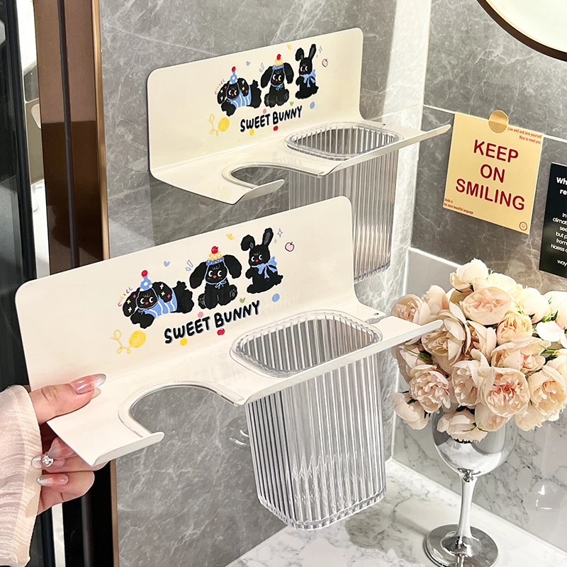 吹风机置物架免打孔多巴胺卫生间电吹风挂架浴室壁挂风筒支架收纳