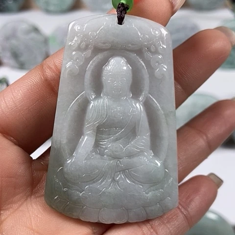 翡翠颈饰未镶嵌阿尼陀佛福利