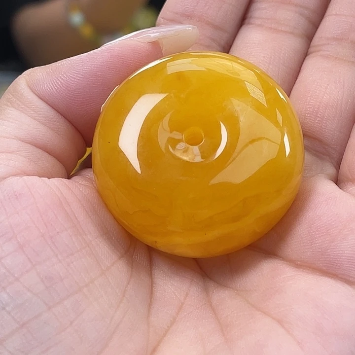 琥珀未镶嵌珠宝奇石微瑕h61