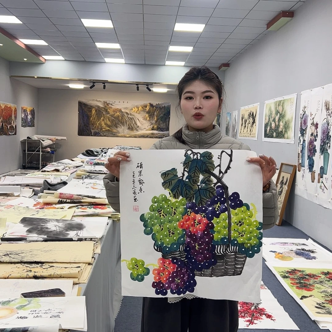 国画国画作品宣纸纯手绘