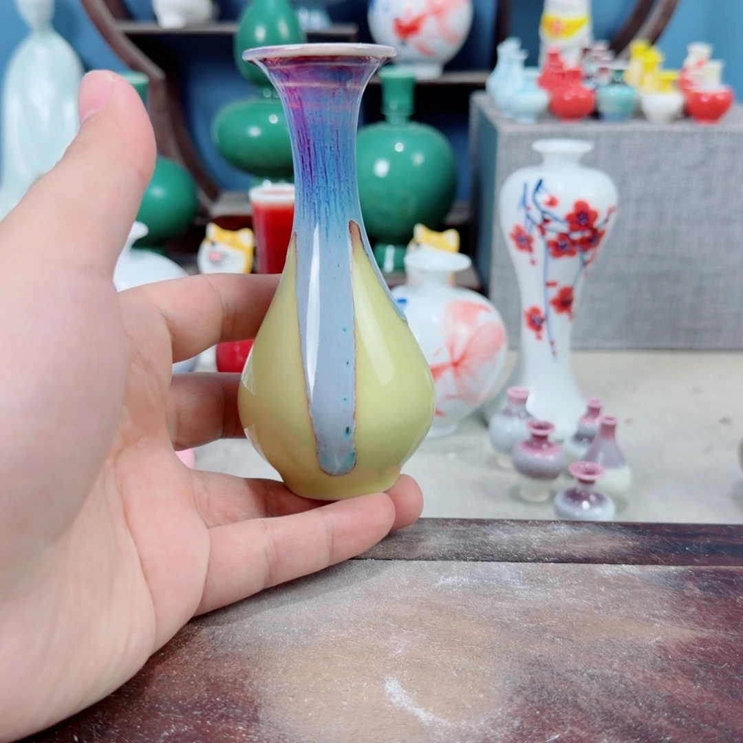 陶瓷手工小花器摆件
