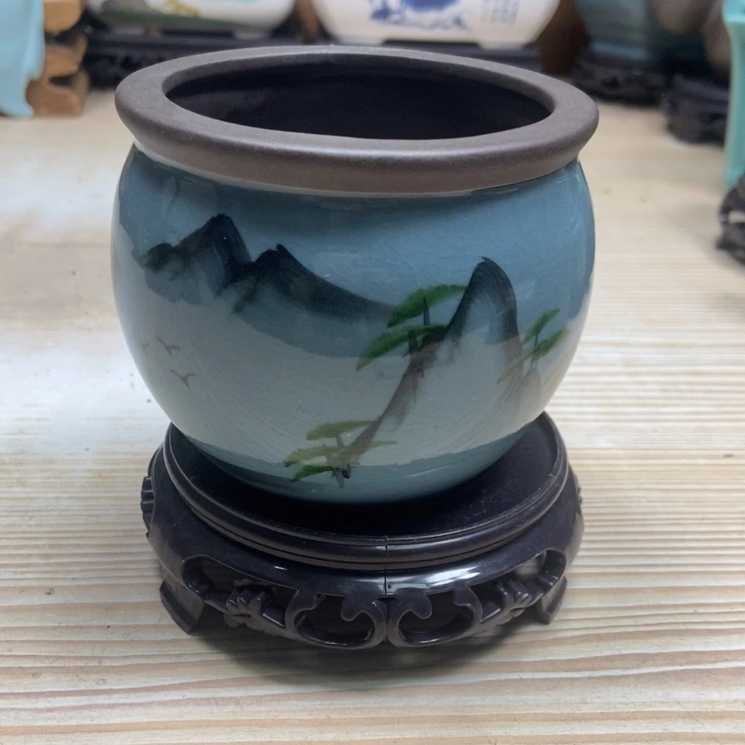 瓷片陶瓷花盆陶瓷艺术