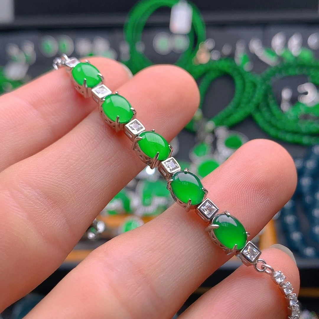 未镶嵌手链翡翠翡翠