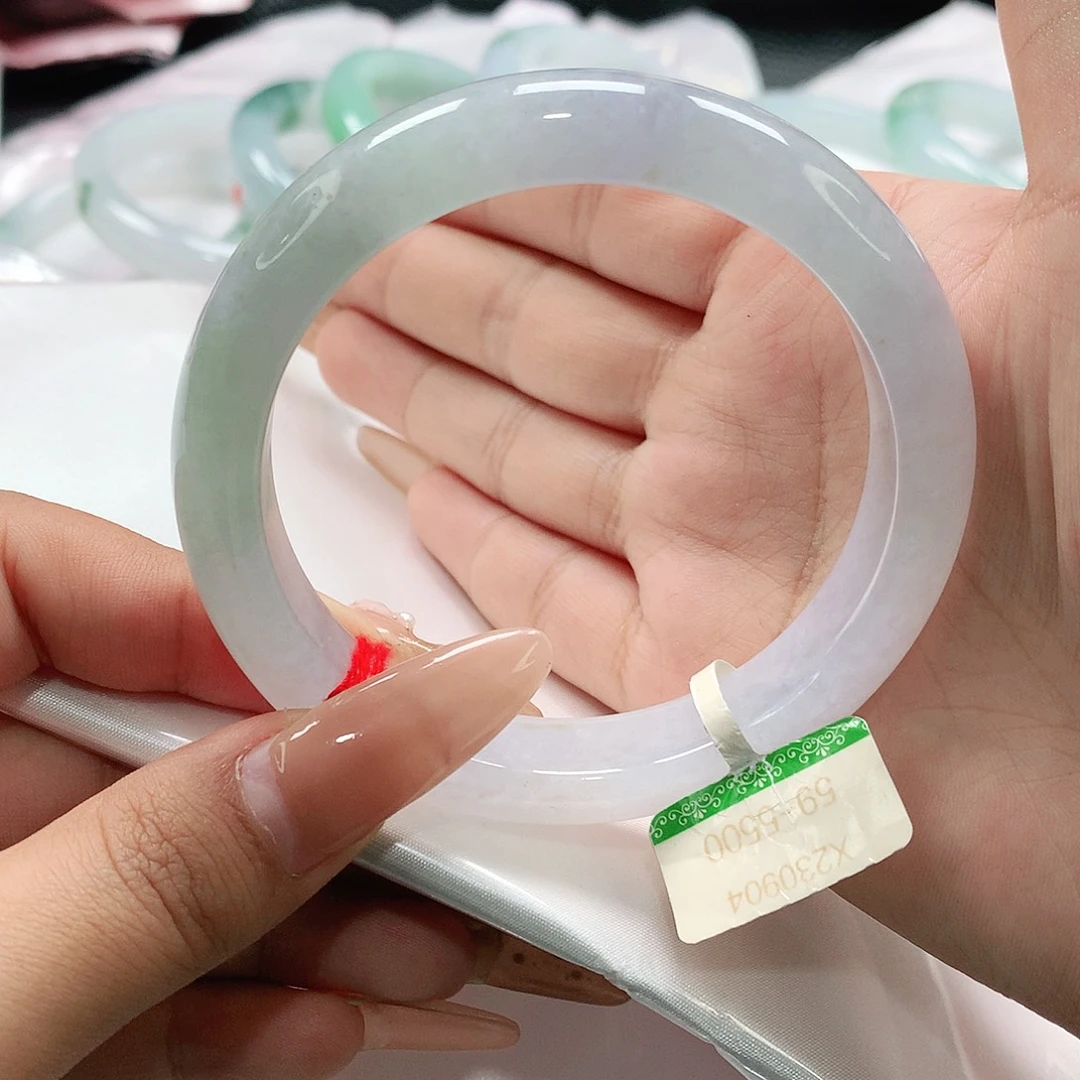 翡翠未镶嵌手镯缅甸天然翡翠