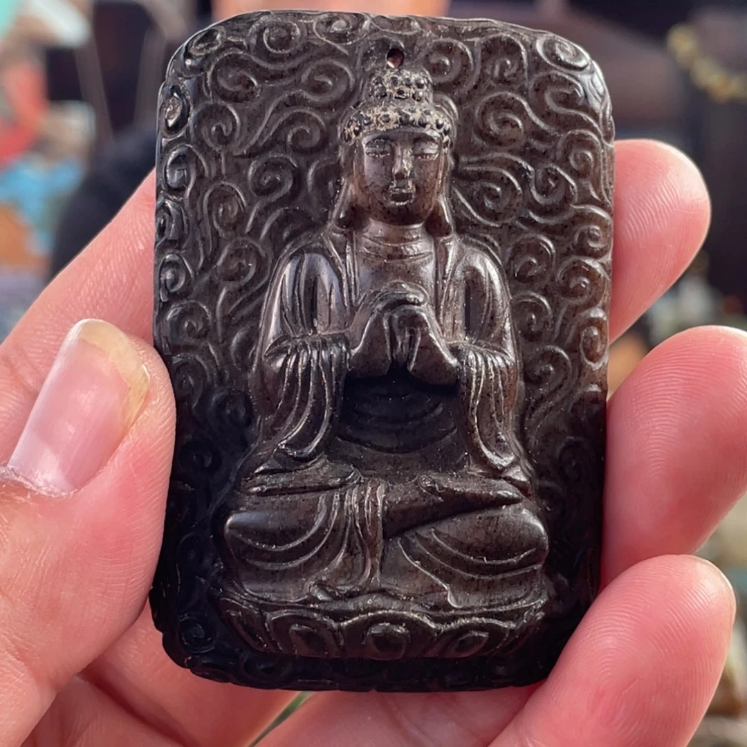 《***》和田玉未镶嵌挂件