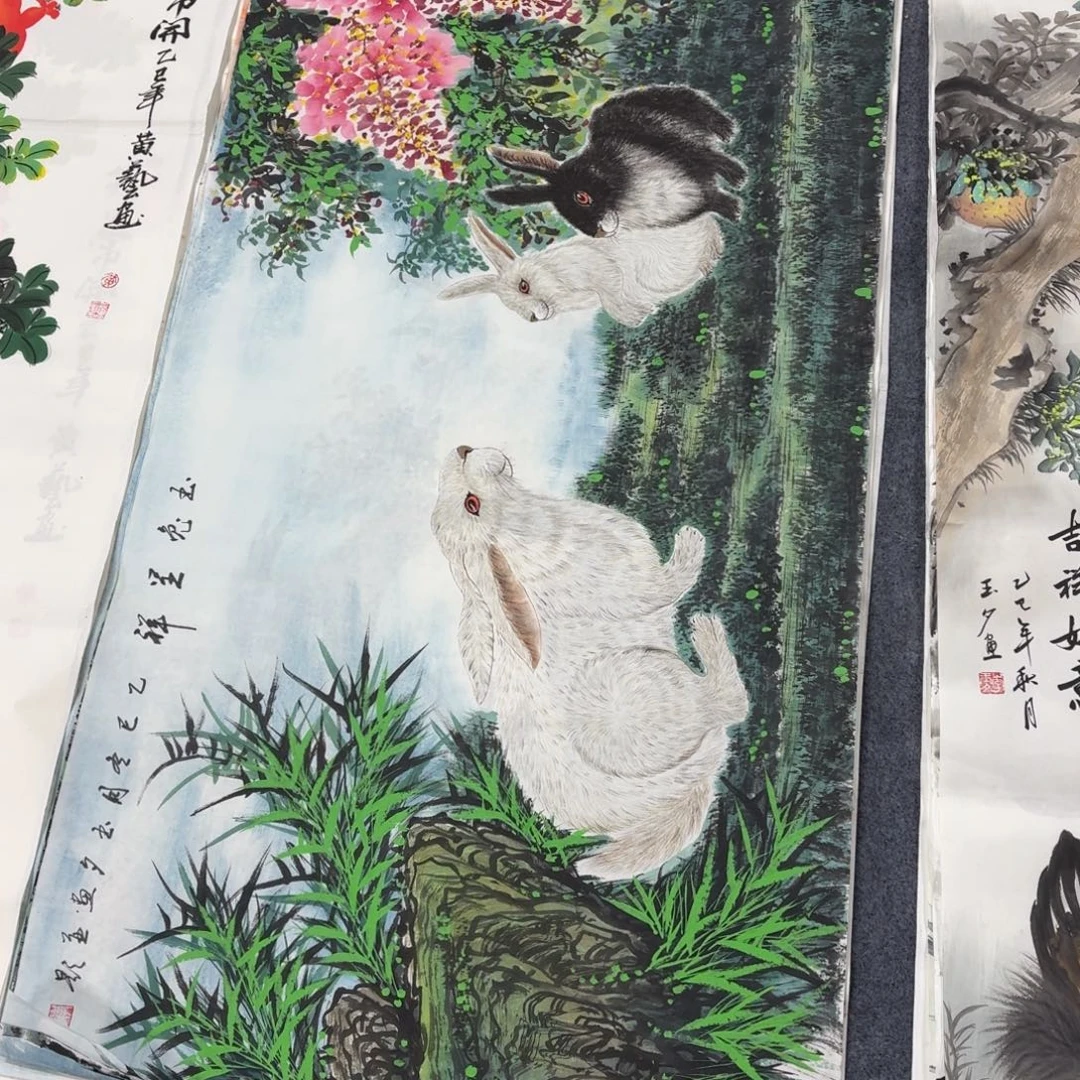 用***3国画140×70手绘画画画