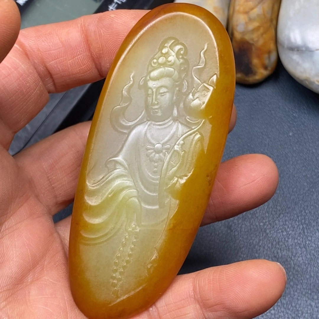 和田玉未镶嵌挂件