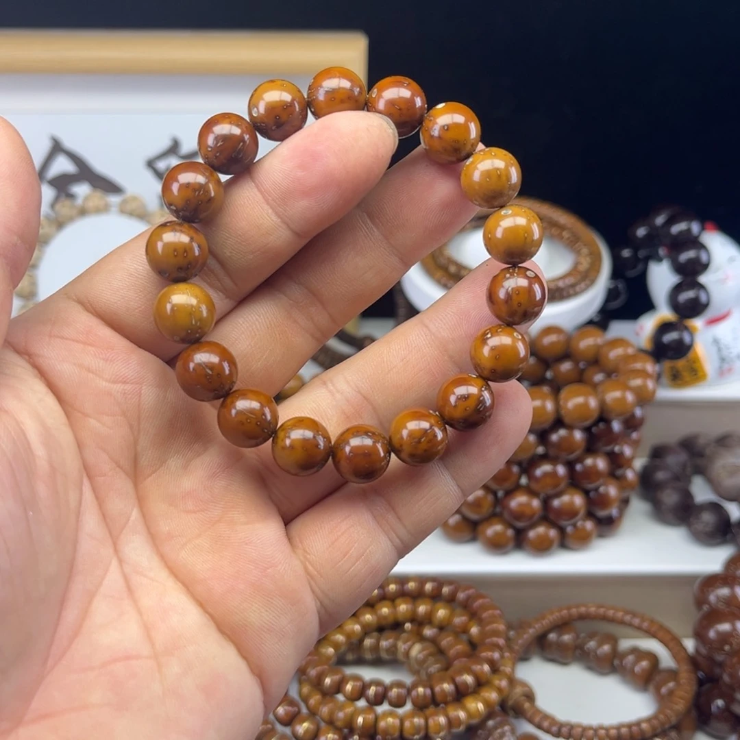 紫金鼠手串练手款！紫金鼠光珠手串12