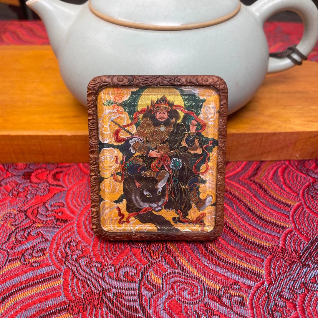 【专属定制】赵公明元帅財神吊坠背面带专属手绘