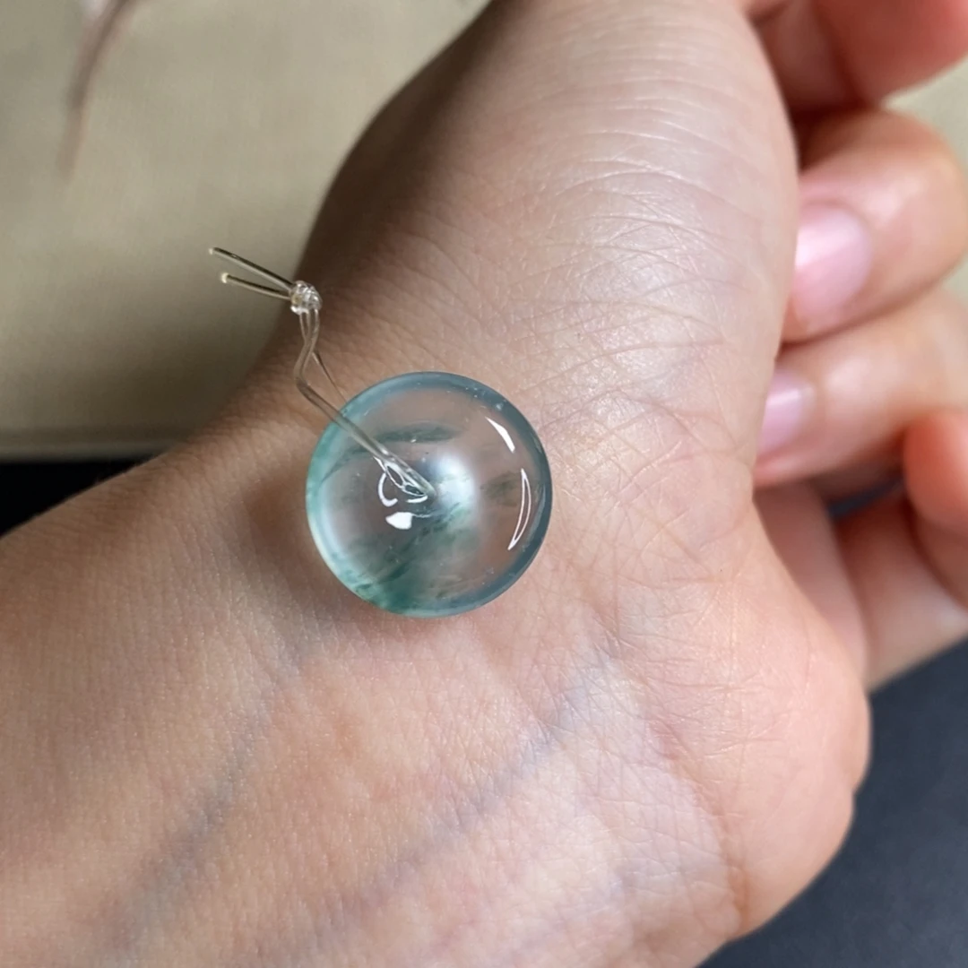 翡翠未镶嵌颈饰扣子15.6-4.7