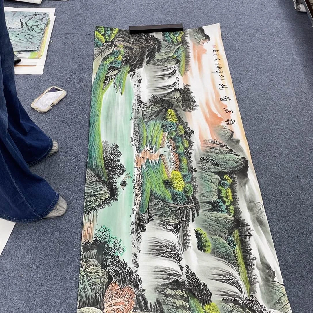 国国画作品小姐姐放漏…