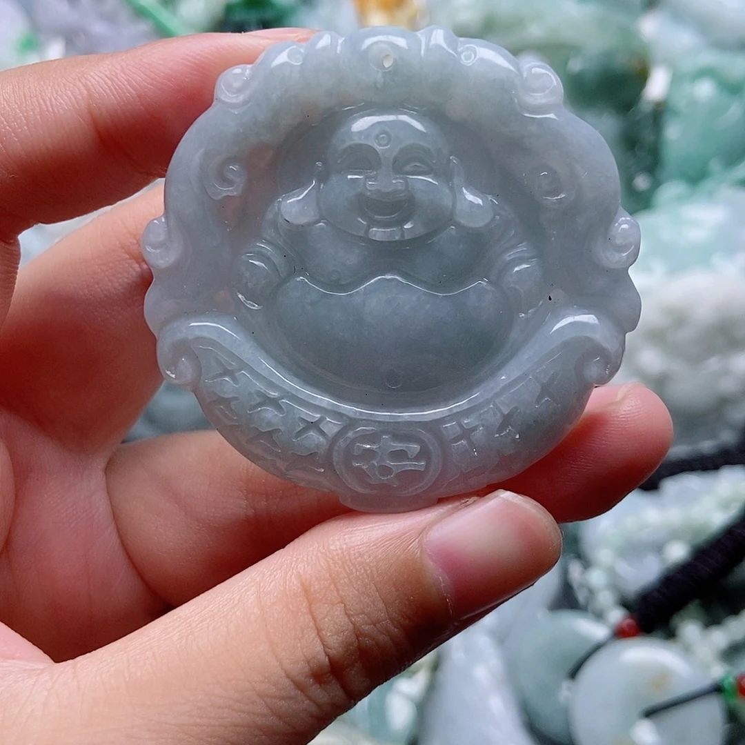 翡翠未镶嵌吊坠(不含链)1
