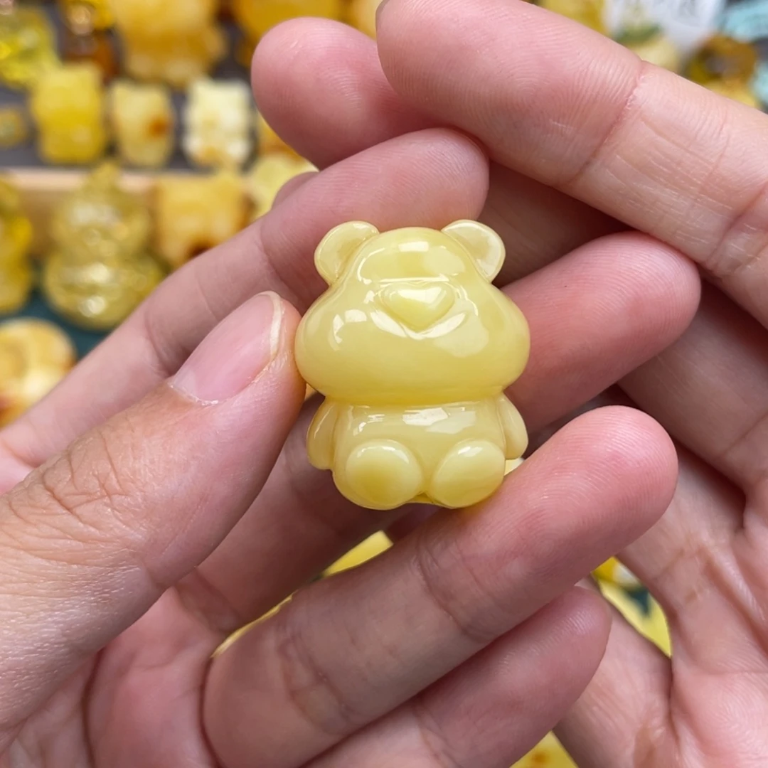 裸石琥珀未镶嵌糖****只蜜蜡