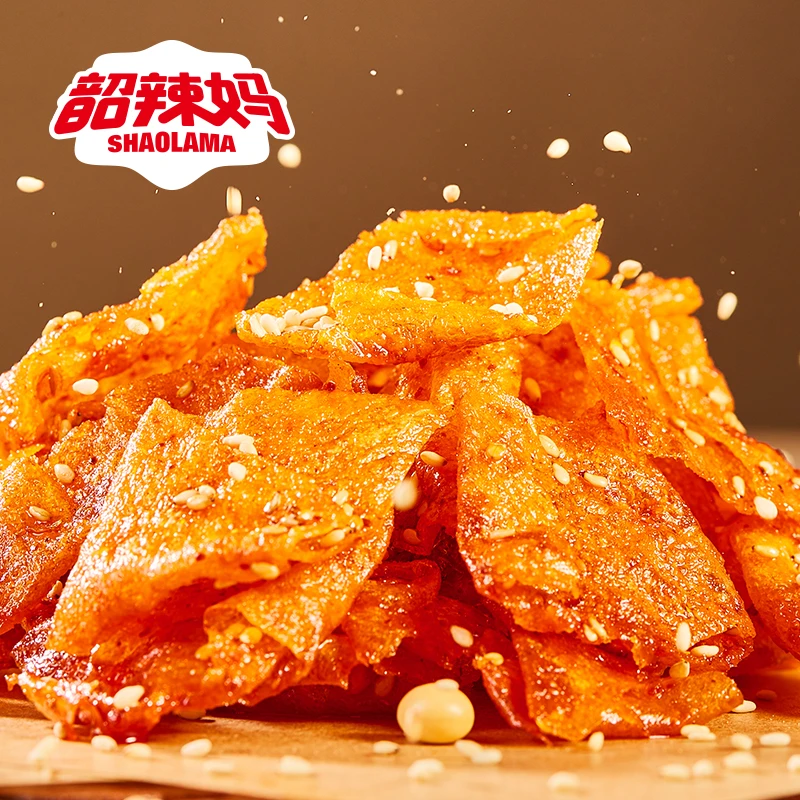 【油爆豆皮】韶辣妈平江香脆豆皮湖南香辣口味解馋小零食