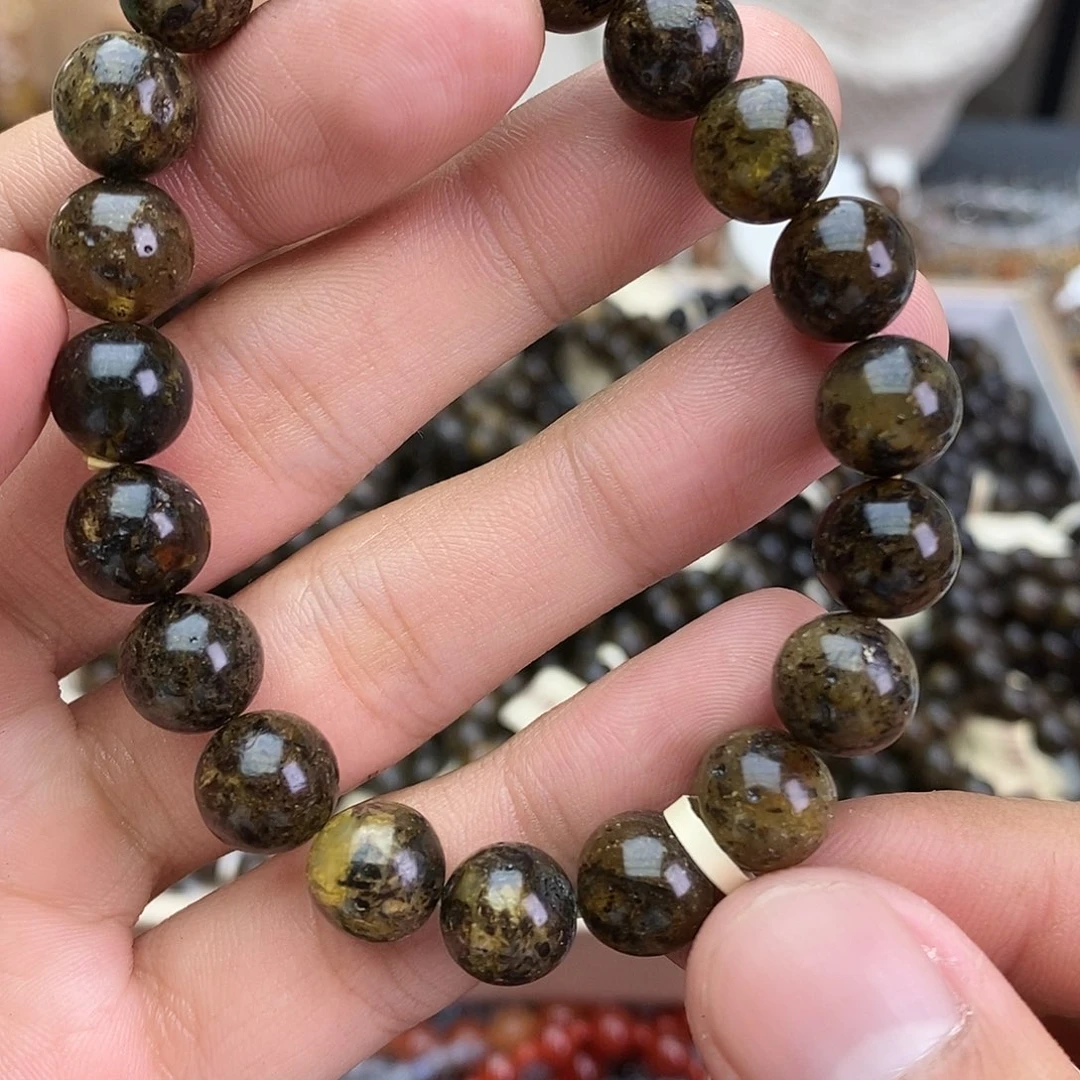 琥珀未镶嵌手链多样性发一