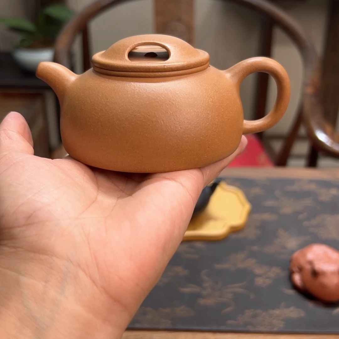 X***L茶壶紫砂原矿泥料黄段