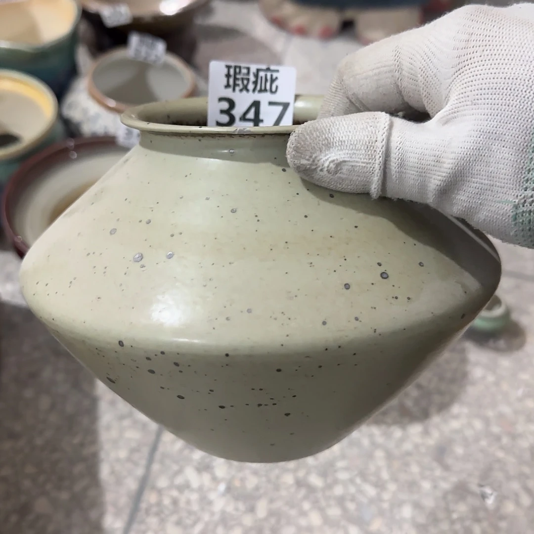 瓷片景德镇手工花盆次品无孔