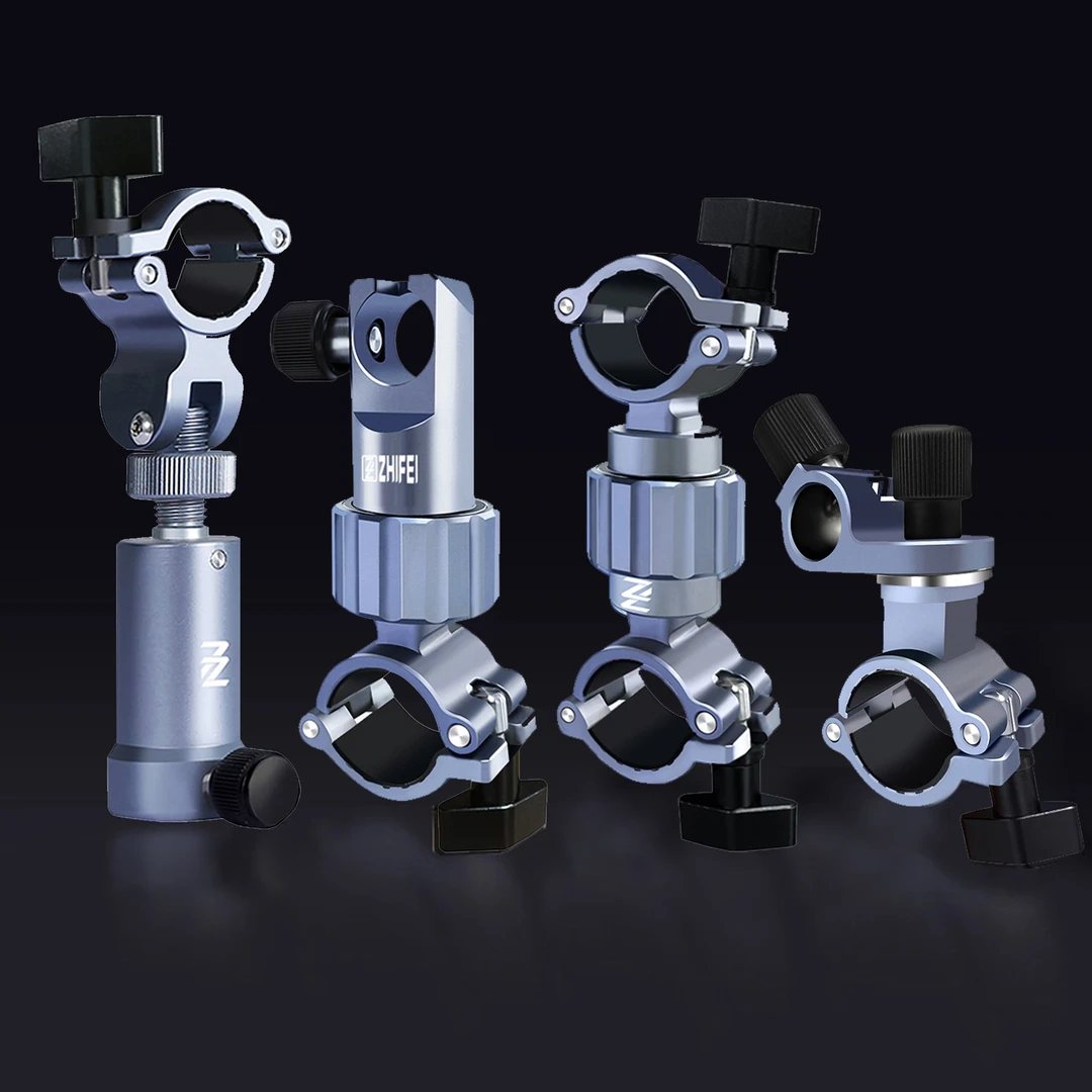 智飞钓椅配件加强航空铝炮台支架钓鱼椅伞架双炮台架通用型配件