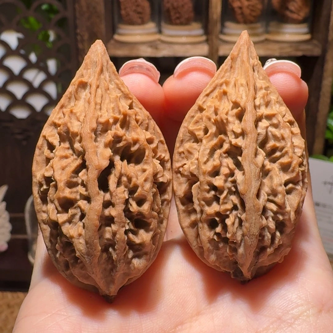 把件文玩核桃火焰柳叶