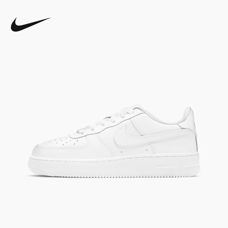 Nike耐克男女童鞋纯白空军一号运动休闲板鞋DH2920-111