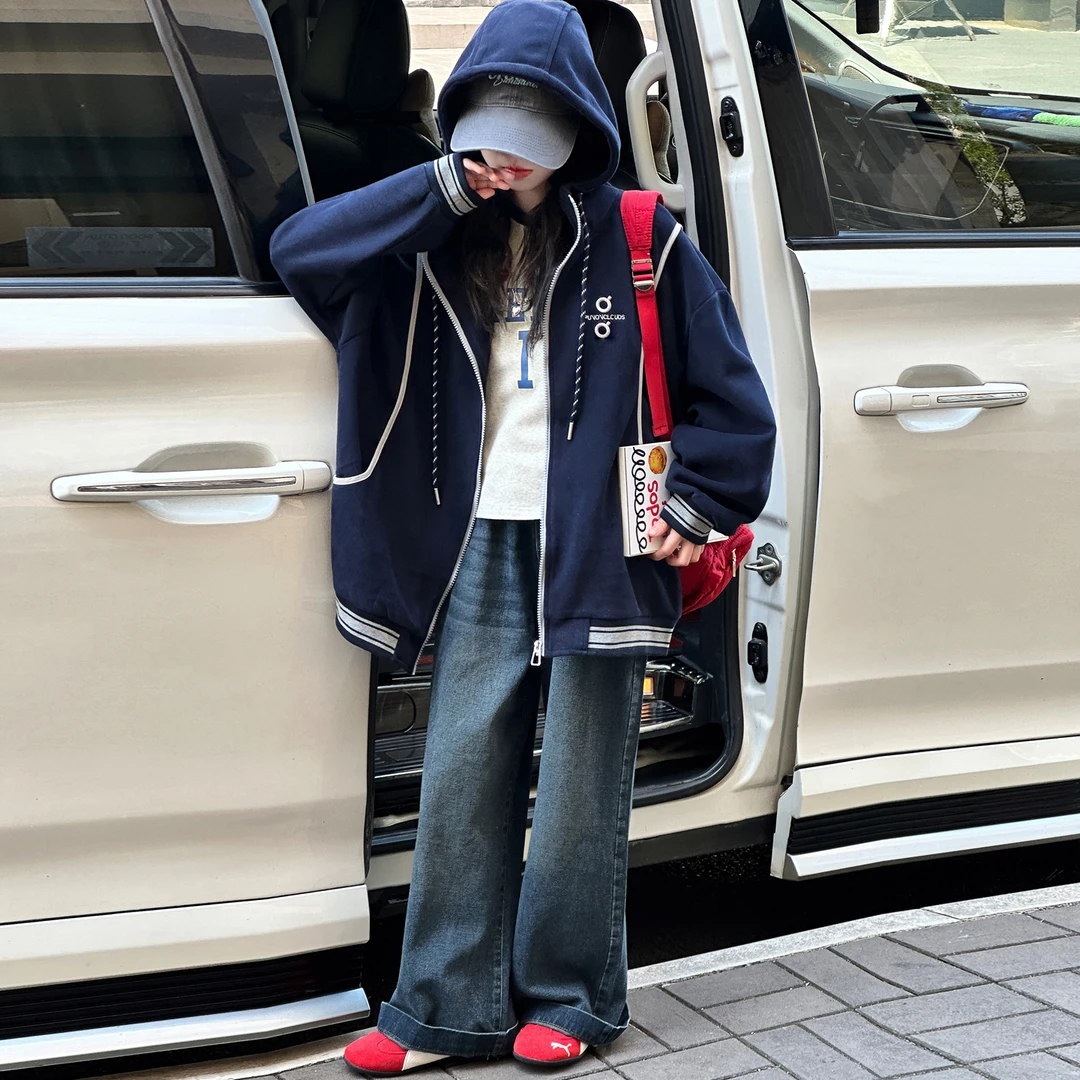 女童外套春秋装2025新款大童6-12岁15岁洋气休闲秋季宽松韩版外套