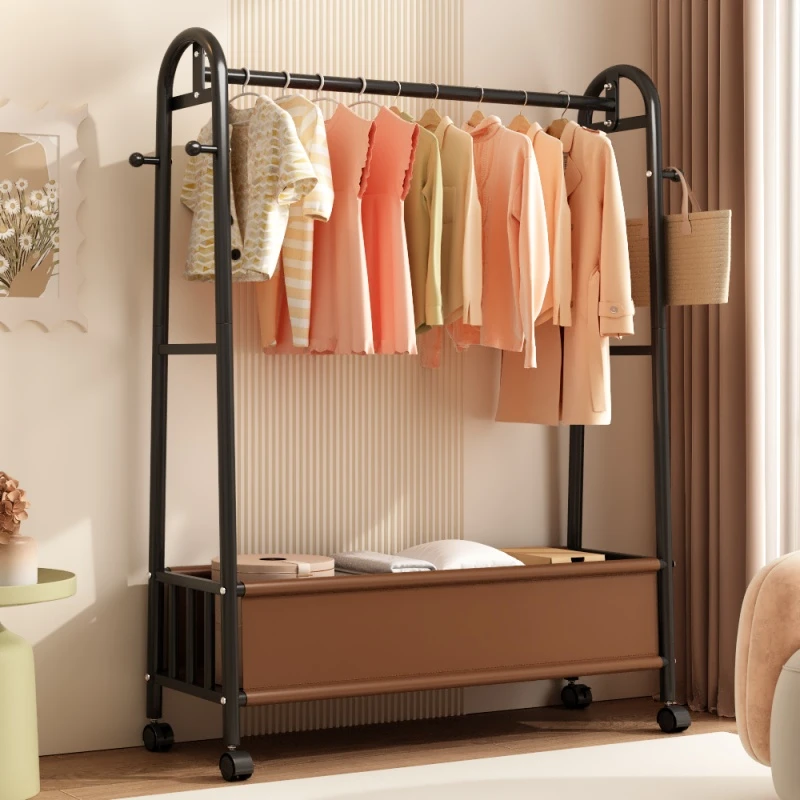 衣架落地卧室挂衣架家用室内移动轻奢晾衣架多功能收纳置物衣帽架