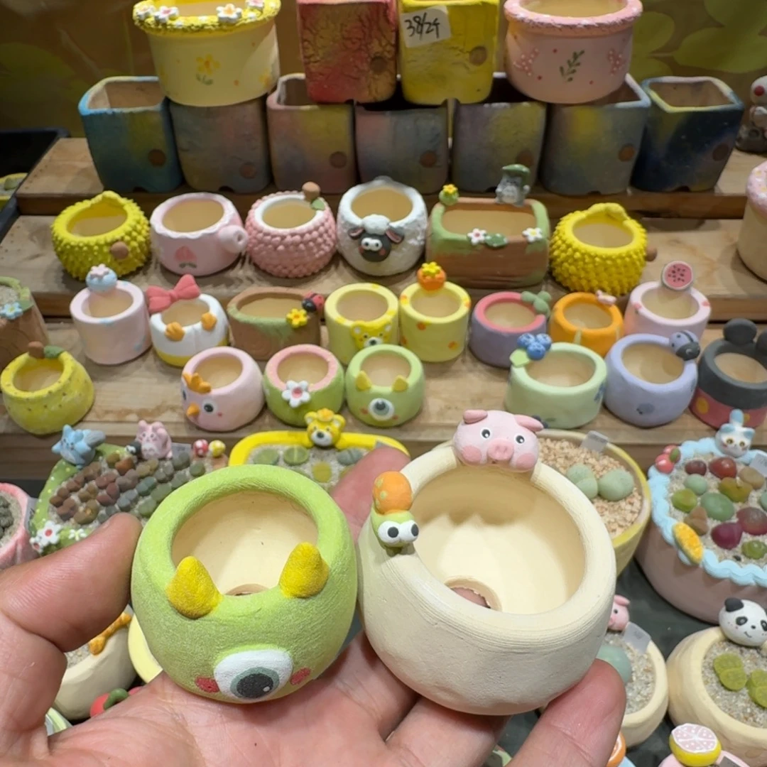 青***猫蘑菇1160花盆花盆花盆