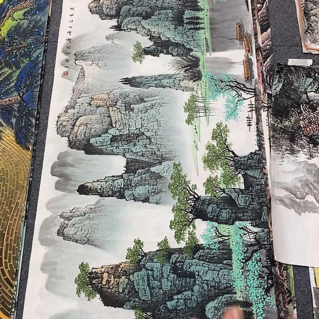 国画画画真的画画