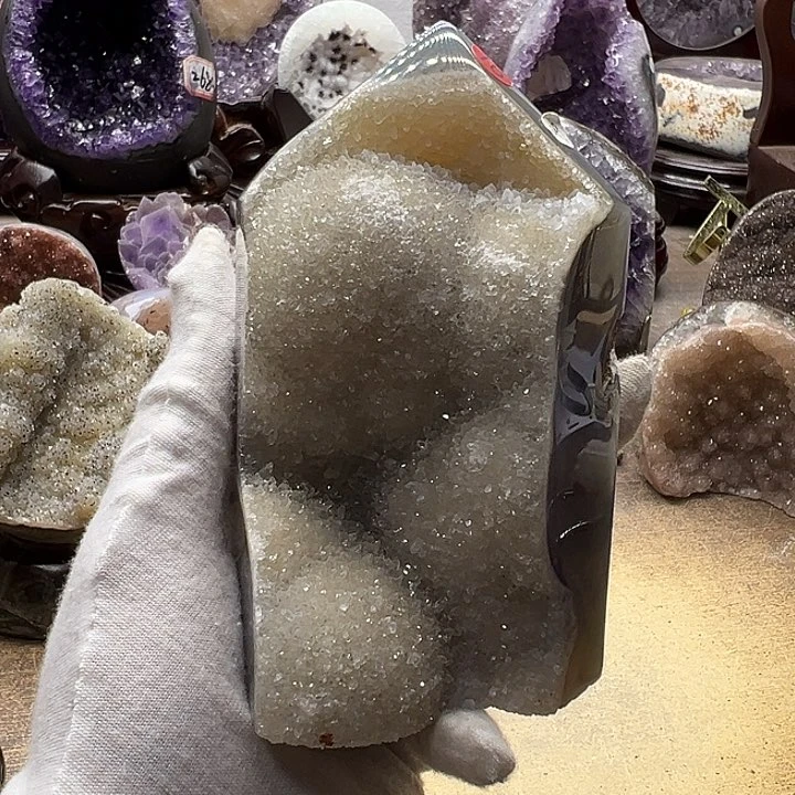 紫晶珠宝半成品未镶嵌晶镇16