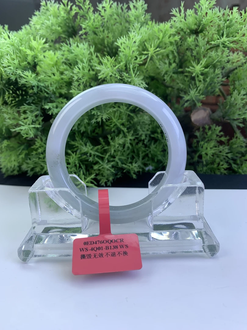 【刘思懿】天然缅甸A货翡翠手镯-N-3