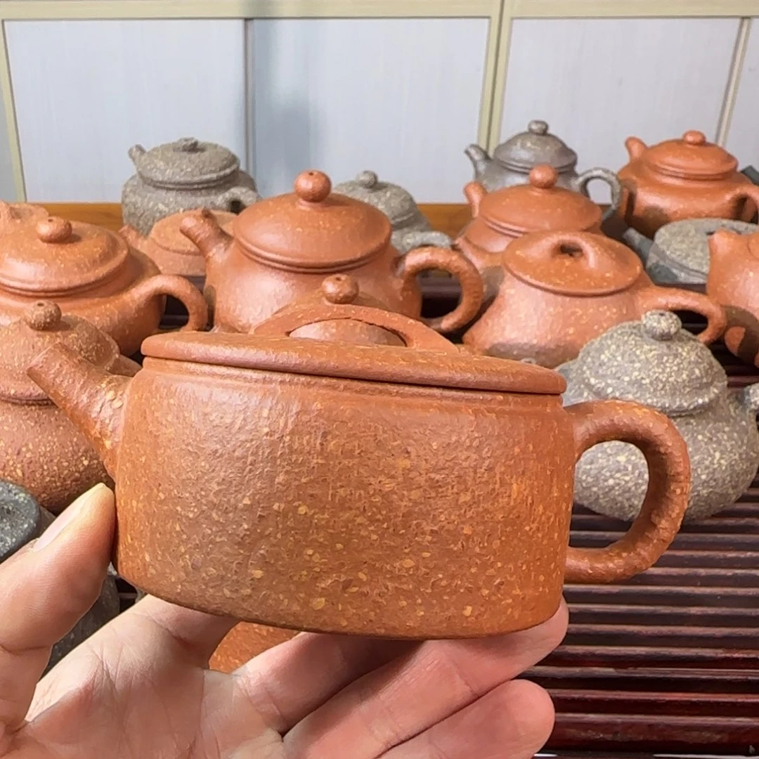 黑***子紫砂茶壶八目红降汉瓦150cc