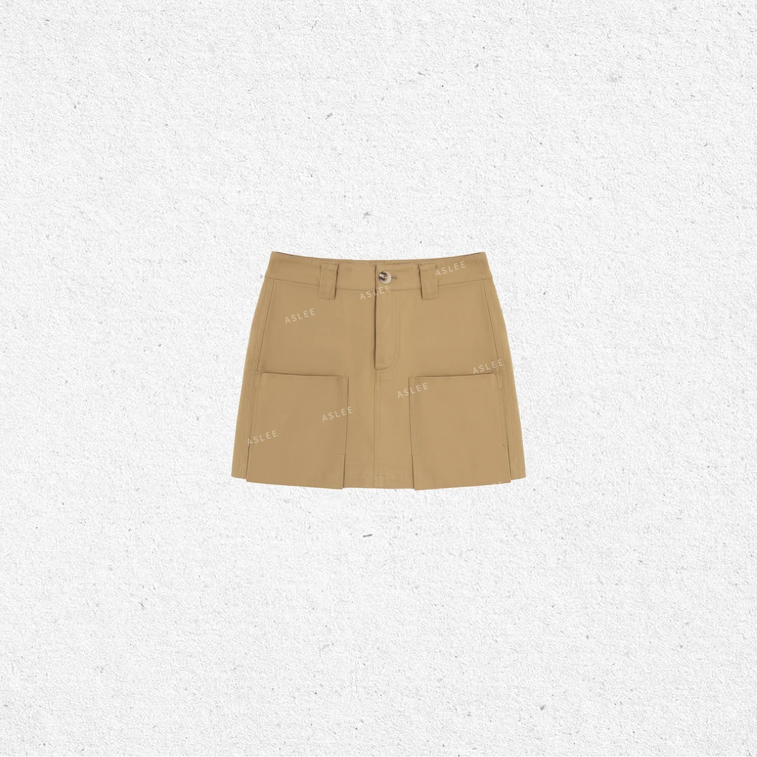 【ASHLEYASS】 “夏日氛围”设计款中腰显瘦显高半身裙LSQ240738R