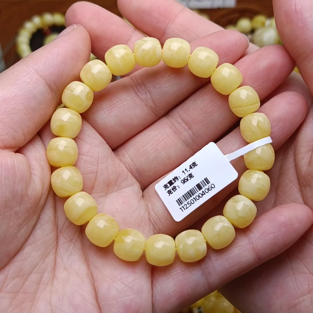 蜜蜡手链未镶嵌9老型浓蜡